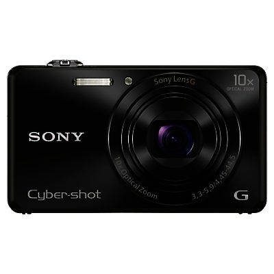 Sony Cyber-shot DSC-WX220 Camera, HD 1080p, 18.2MP, 10x Optical Zoom, Wi-Fi, NFC, 2.7” Screen